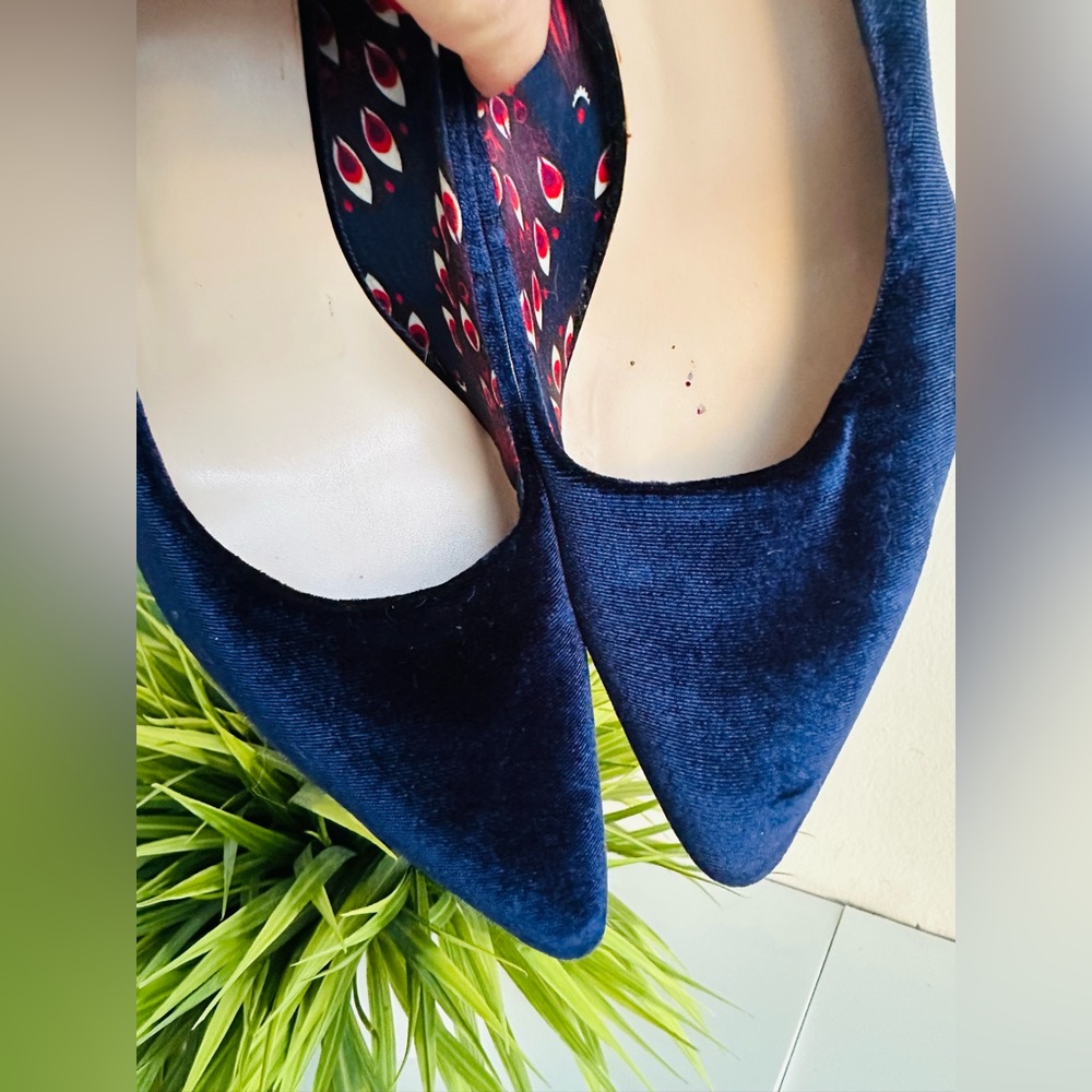 Nine West | Velvet Dark Blue Heels